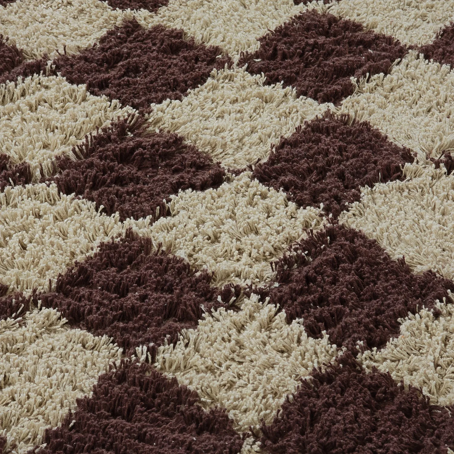 Tappeti rotondi - Elsey Natural Cotton Shaggy (beige/marrone)