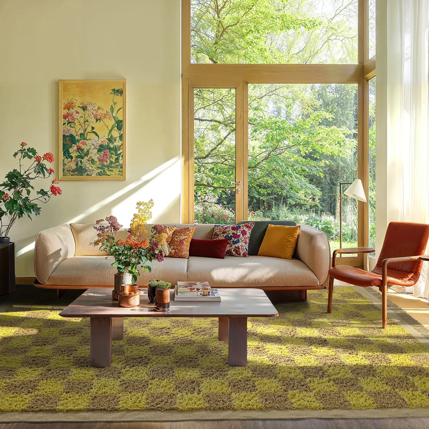 Tappeto A Pelo Lungo - Elsey Natural Cotton Shaggy (giallo/beige)