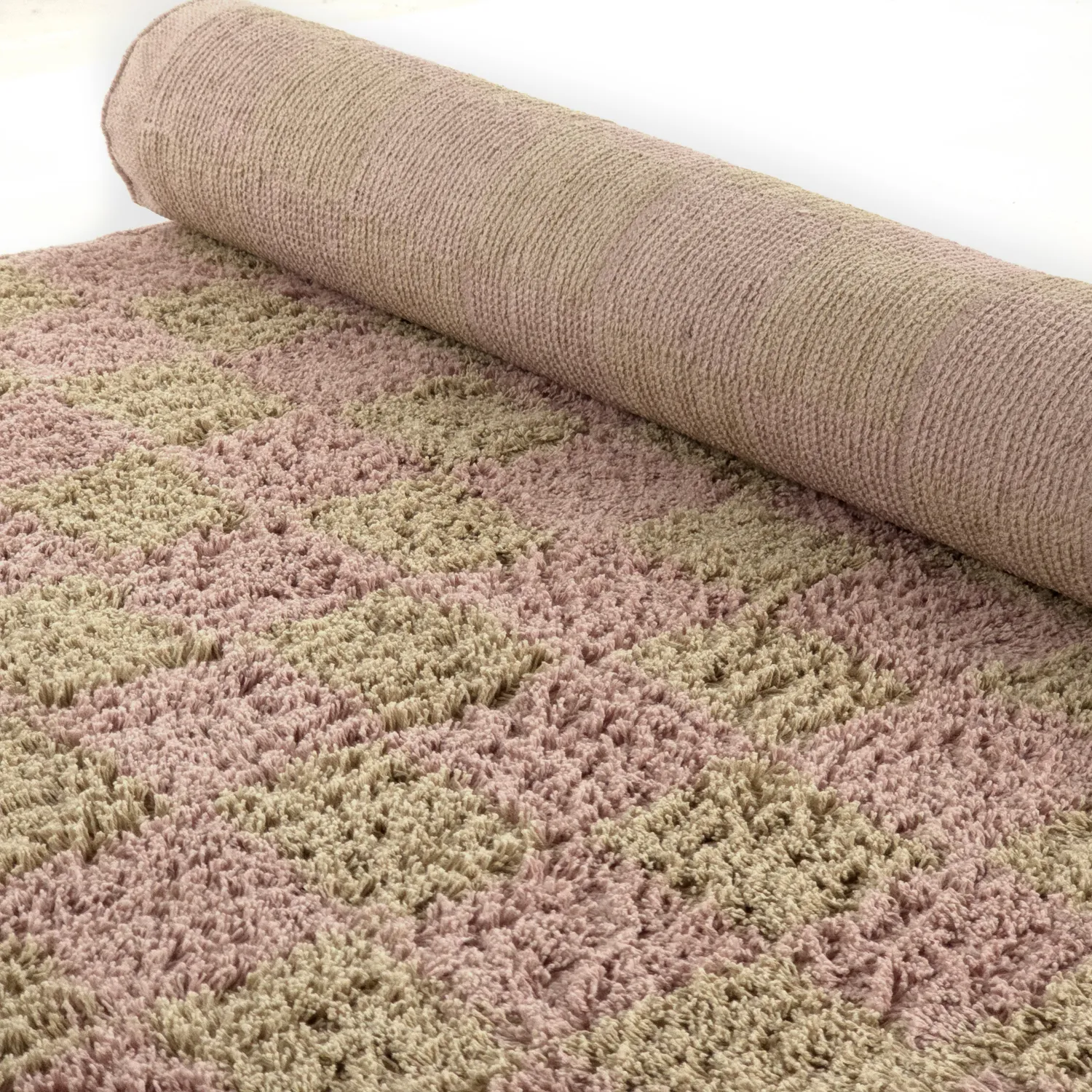 Tappeto A Pelo Lungo - Elsey Natural Cotton Shaggy (rosa/arancione)