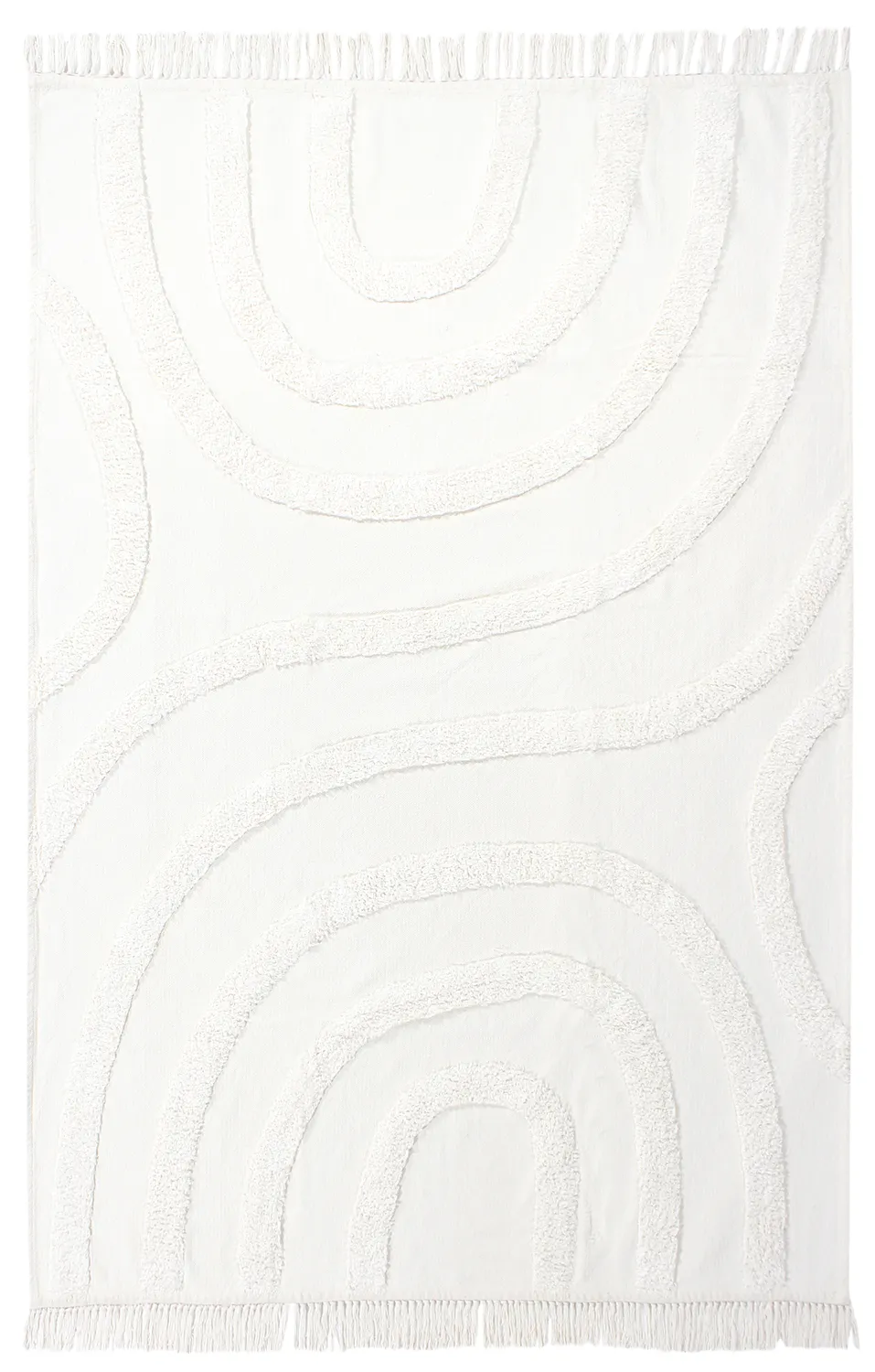 Tappeto A Pelo Lungo - Emilia Natural Cotton Shaggy (offwhite)