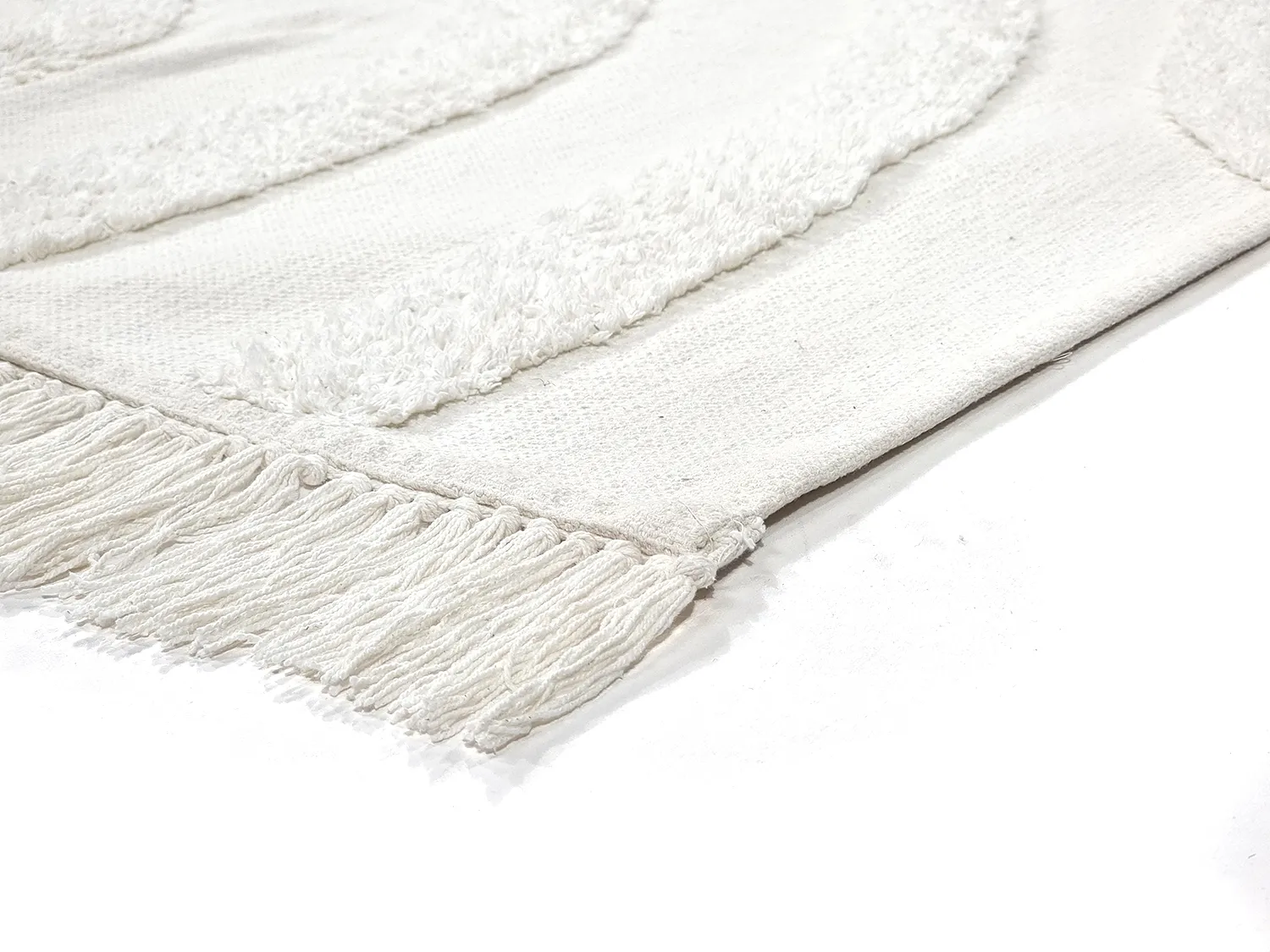 Tappeto A Pelo Lungo - Emilia Natural Cotton Shaggy (offwhite)