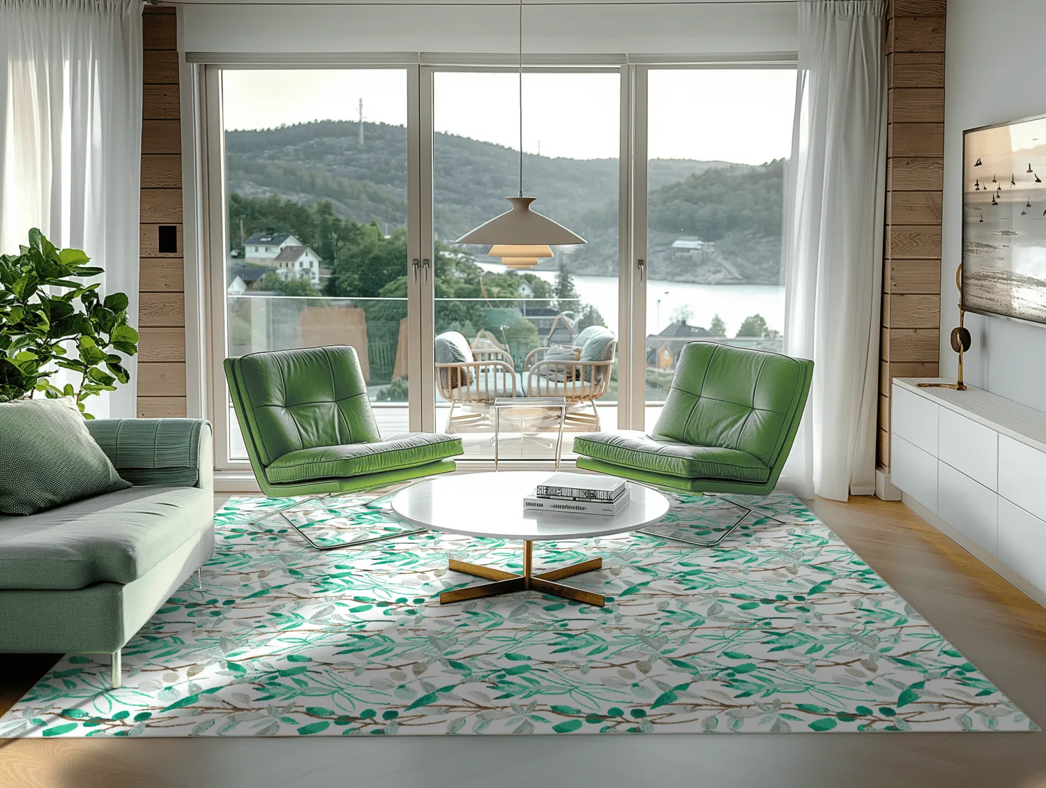 Tappeto Wilton - Evelina (verde/multiplo)