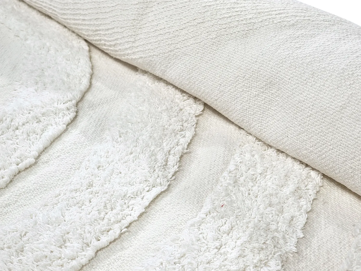 Tappeti rotondi - Everly Natural Cotton Shaggy (offwhite)