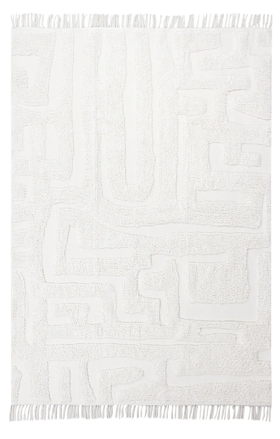 Tappeto A Pelo Lungo - Fallon Natural Cotton Shaggy (offwhite)