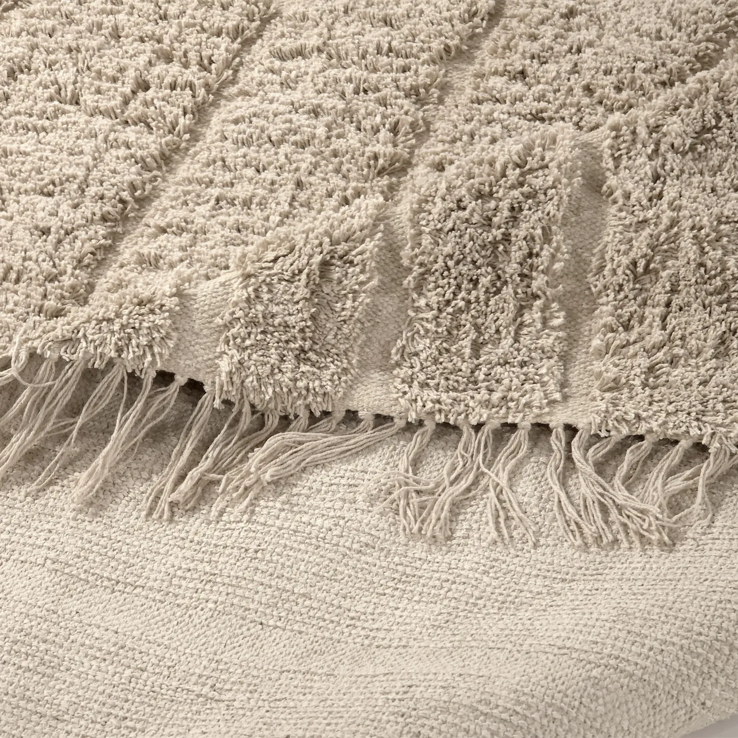 Tappeto A Pelo Lungo - Farley Natural Cotton Shaggy (beige)