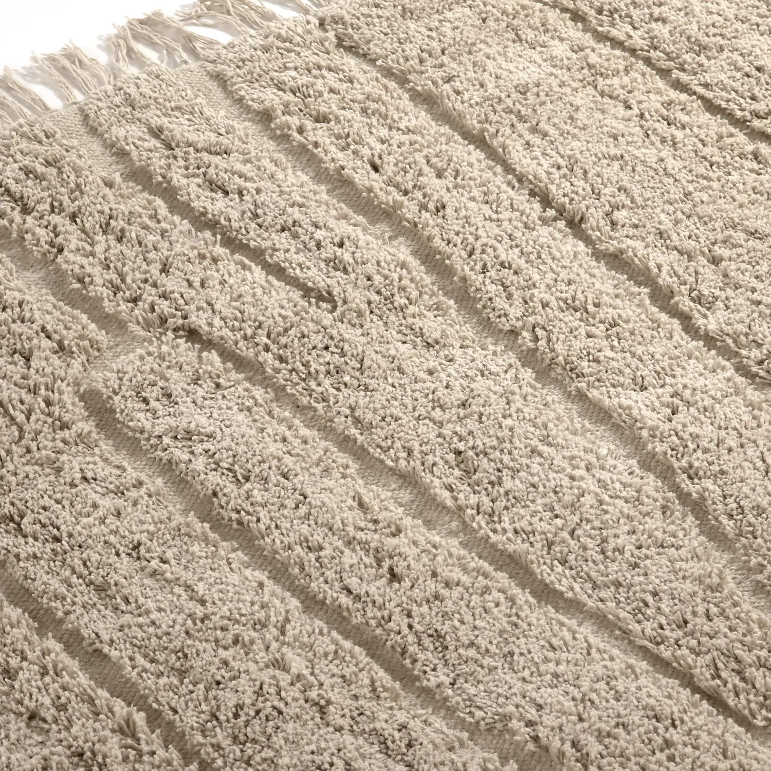 Tappeto A Pelo Lungo - Farley Natural Cotton Shaggy (beige)