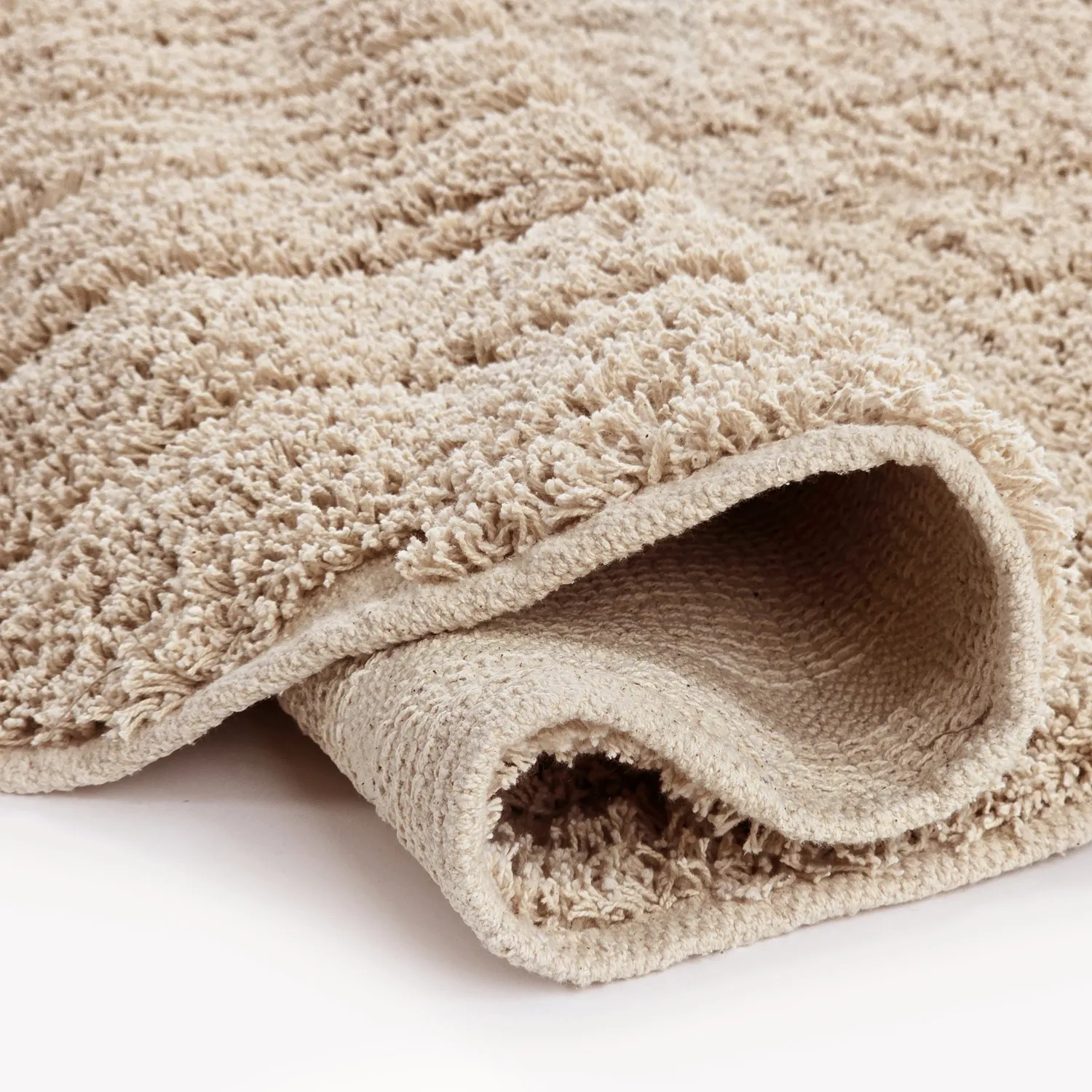 Tappeti rotondi - Farley Natural Cotton Shaggy (beige)