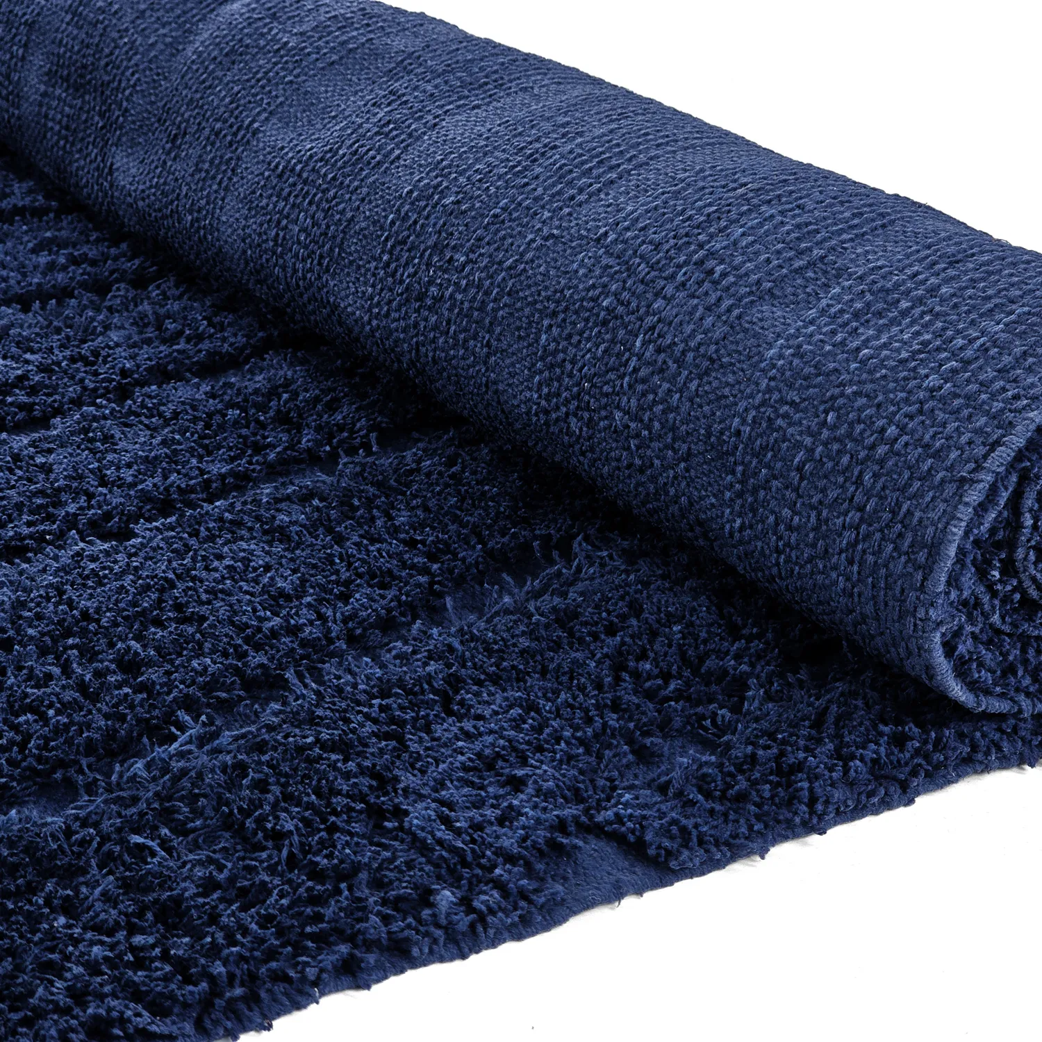 Tappeto A Pelo Lungo - Farley Natural Cotton Shaggy (blu)