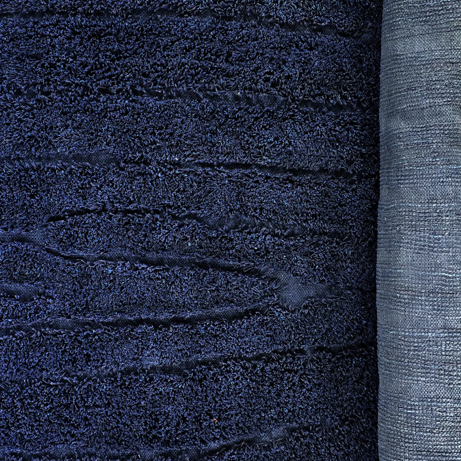 Tappeto A Pelo Lungo - Farley Natural Cotton Shaggy (blu)