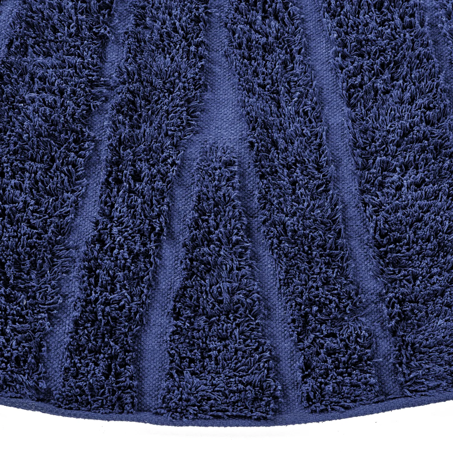 Tappeti rotondi - Farley Natural Cotton Shaggy (blu)