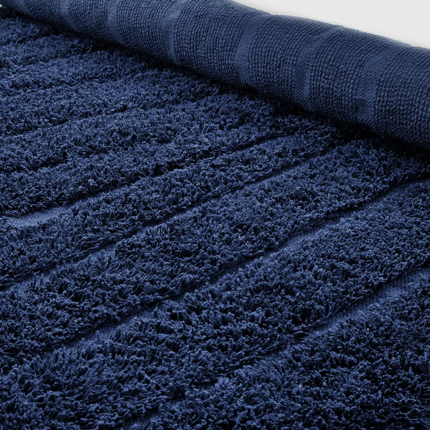 Tappeti rotondi - Farley Natural Cotton Shaggy (blu)