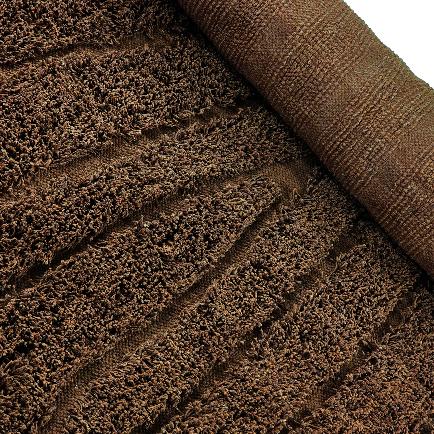 Tappeto A Pelo Lungo - Farley Natural Cotton Shaggy (marrone)