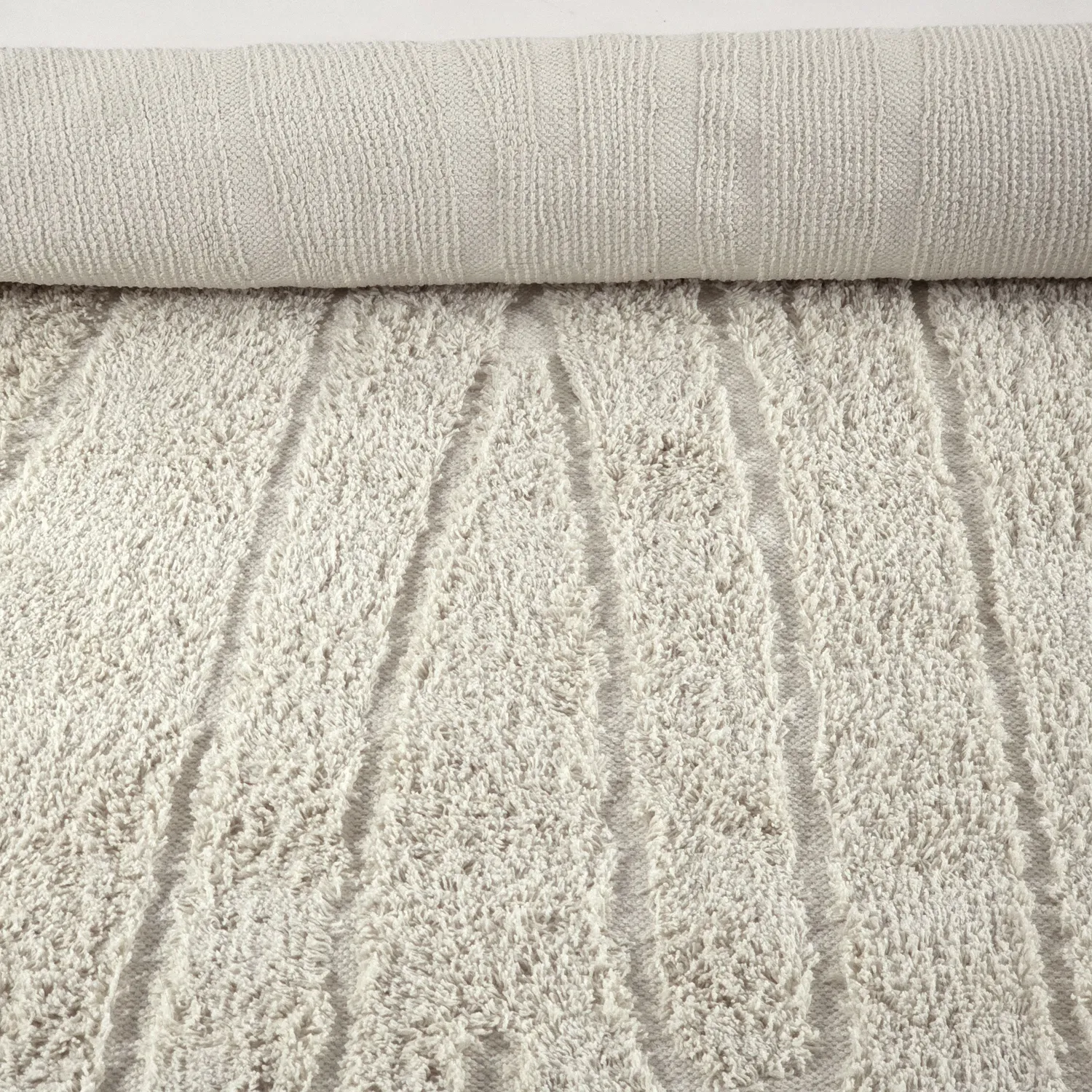 Tappeto A Pelo Lungo - Farley Natural Cotton Shaggy (bianco)