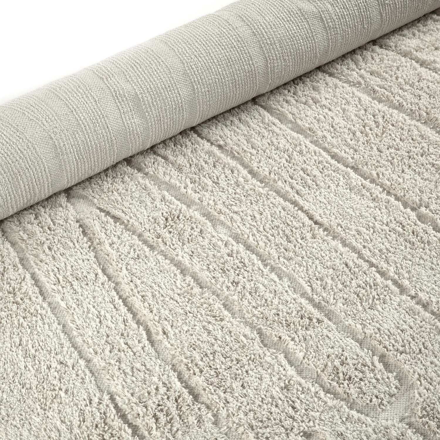 Tappeto A Pelo Lungo - Farley Natural Cotton Shaggy (bianco)