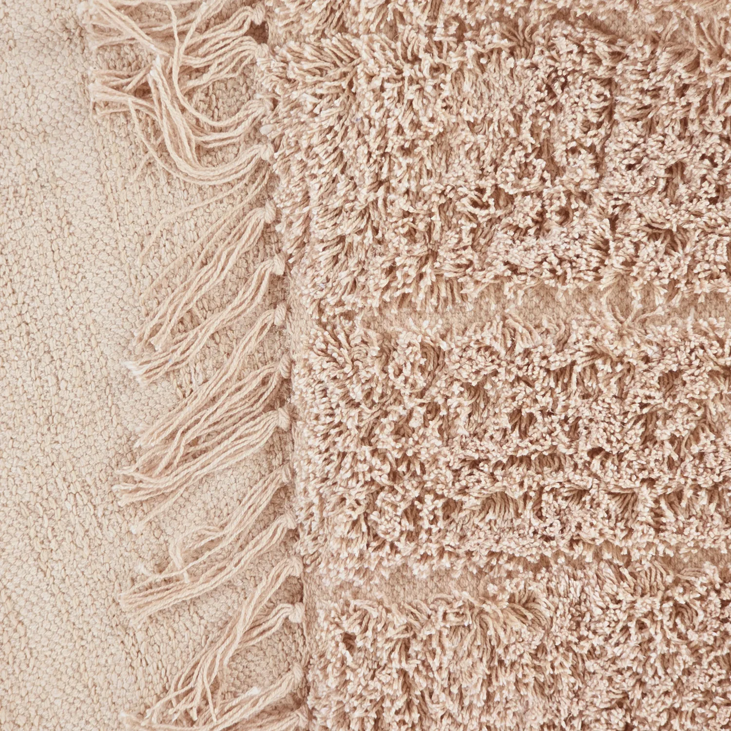 Tappeto A Pelo Lungo - Farley Natural Cotton Shaggy (rosa)
