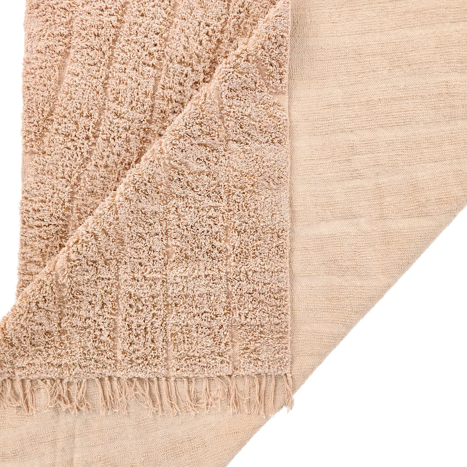 Tappeto A Pelo Lungo - Farley Natural Cotton Shaggy (rosa)