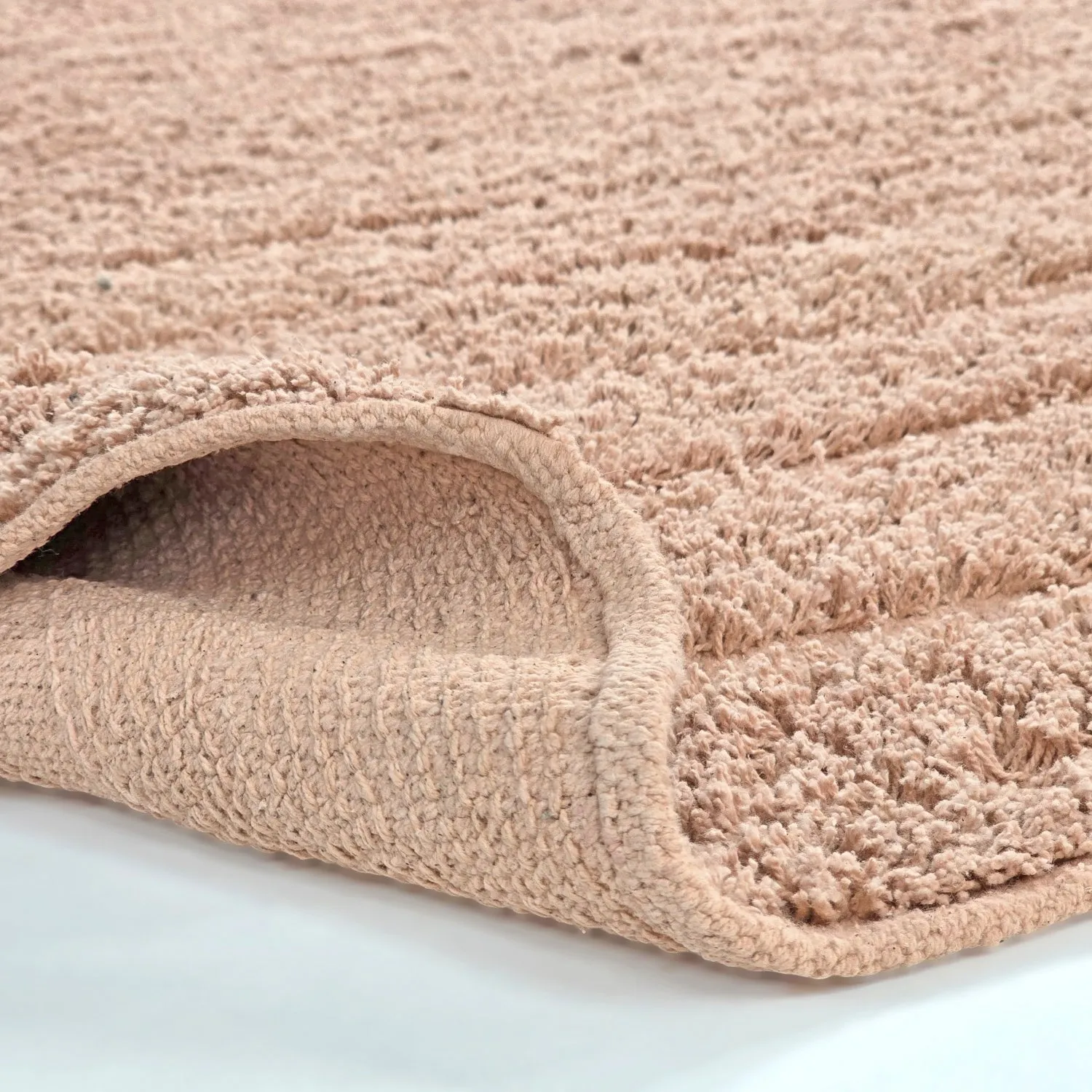 Tappeti rotondi - Farley Natural Cotton Shaggy (rosa)