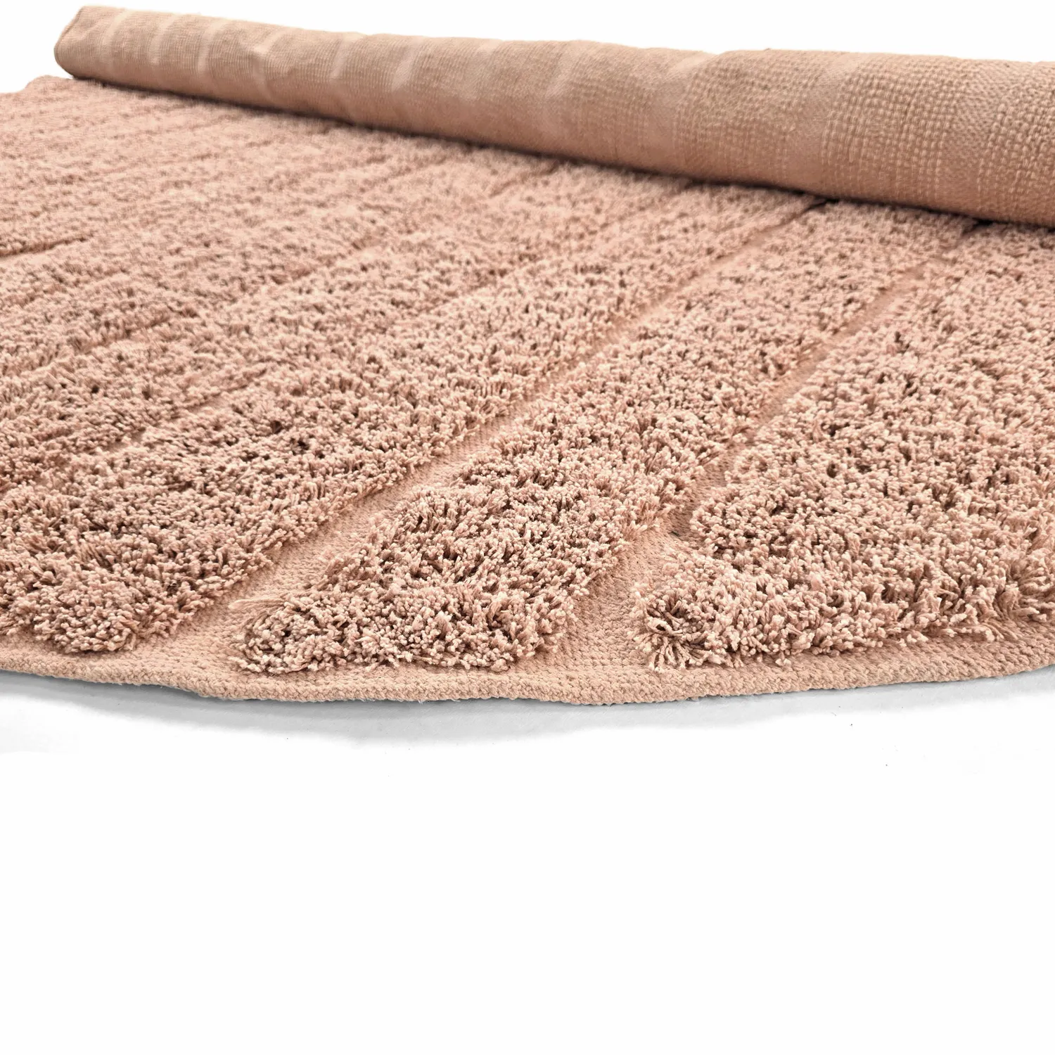 Tappeti rotondi - Farley Natural Cotton Shaggy (rosa)