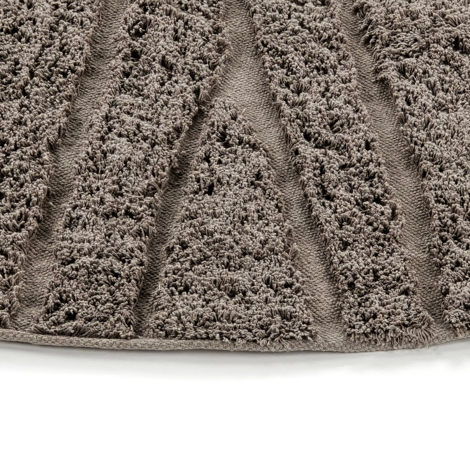 Tappeti rotondi - Farley Natural Cotton Shaggy (tortora)
