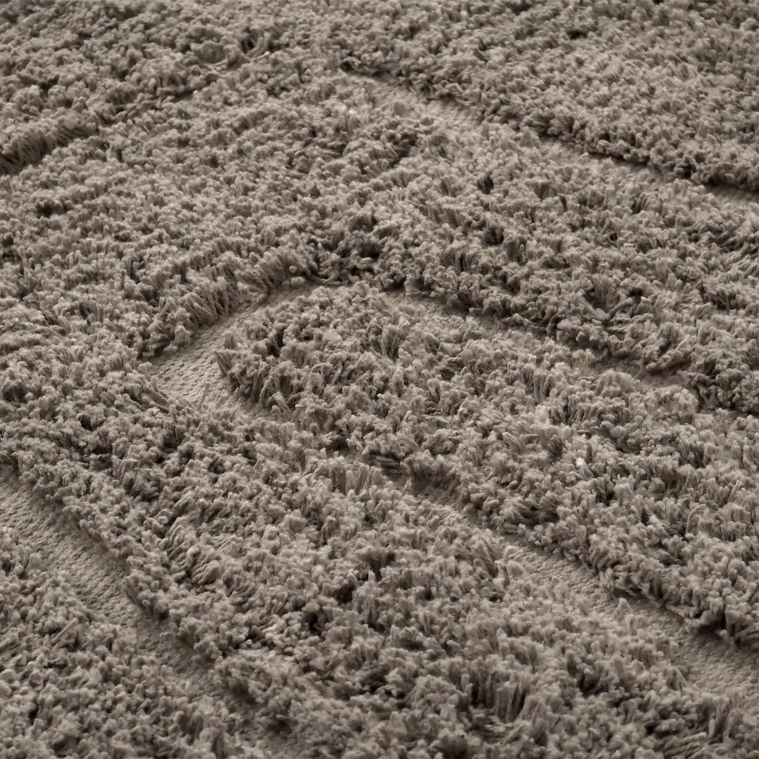 Tappeti rotondi - Farley Natural Cotton Shaggy (tortora)