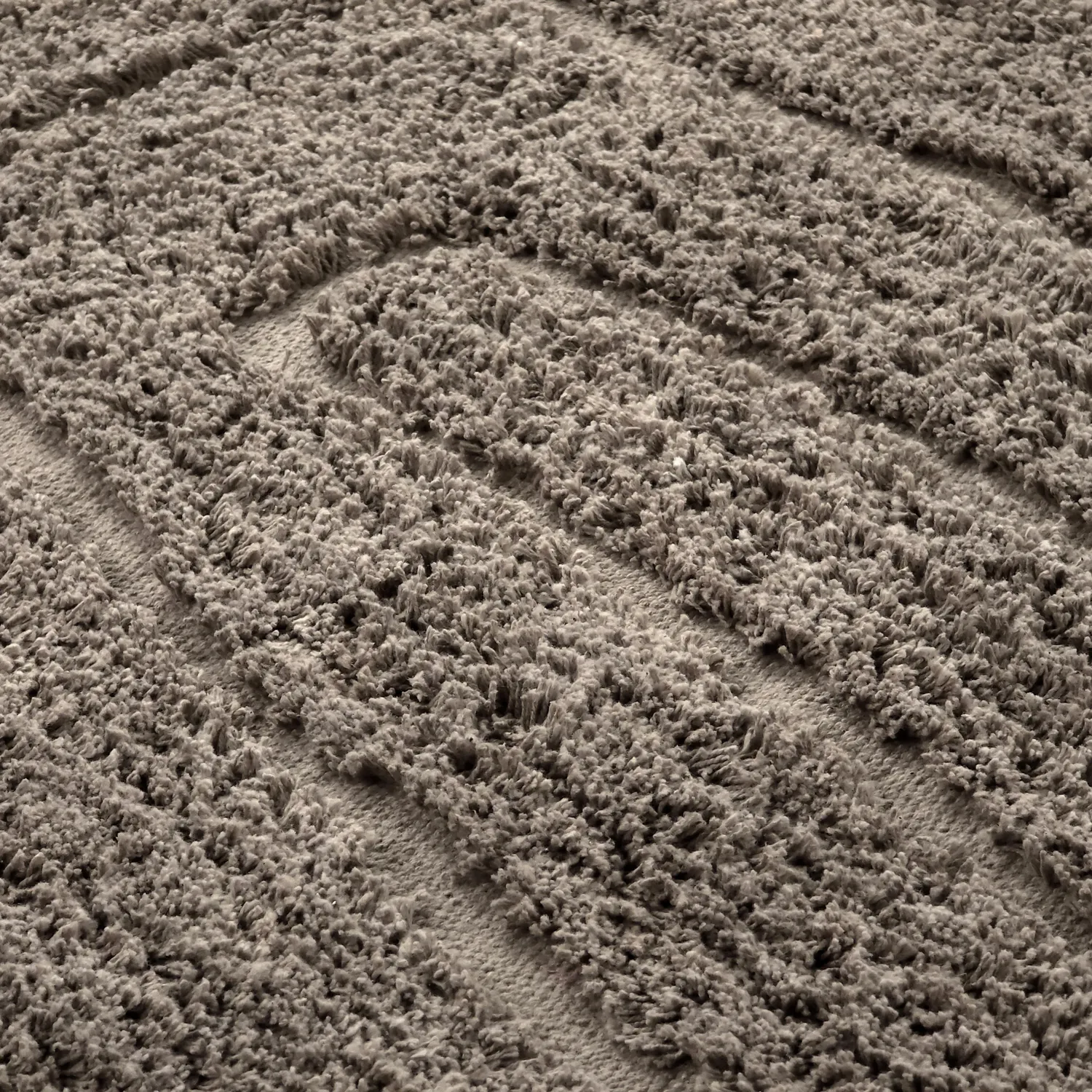 Tappeti rotondi - Farley Natural Cotton Shaggy (tortora)