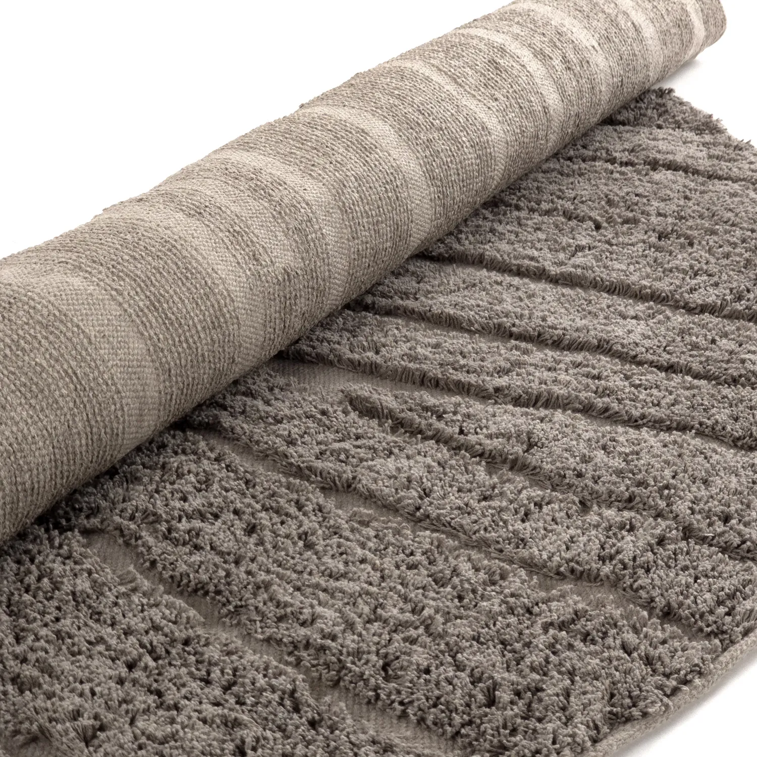 Tappeti rotondi - Farley Natural Cotton Shaggy (tortora)
