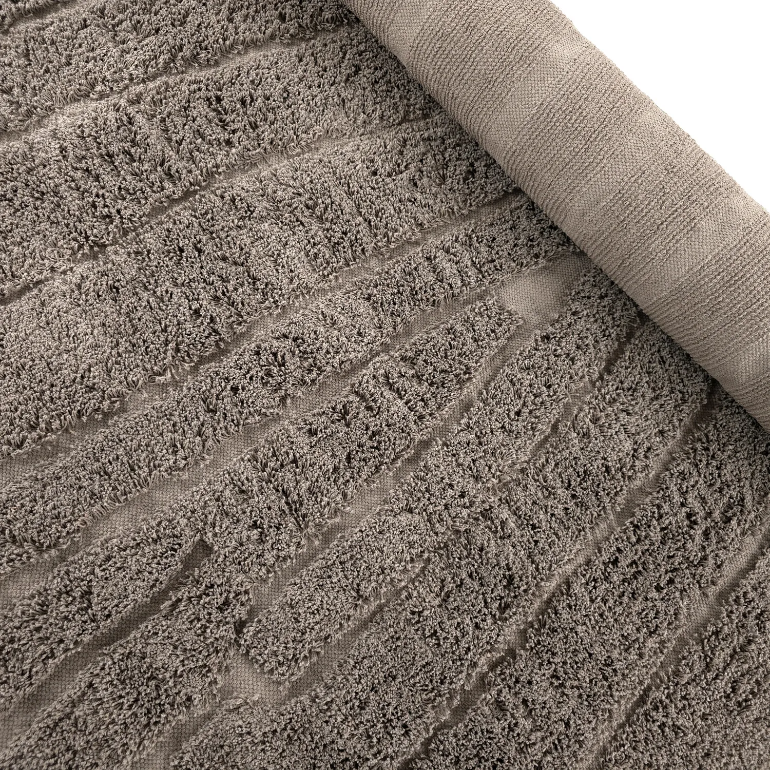 Tappeto A Pelo Lungo - Farley Natural Cotton Shaggy (tortora)