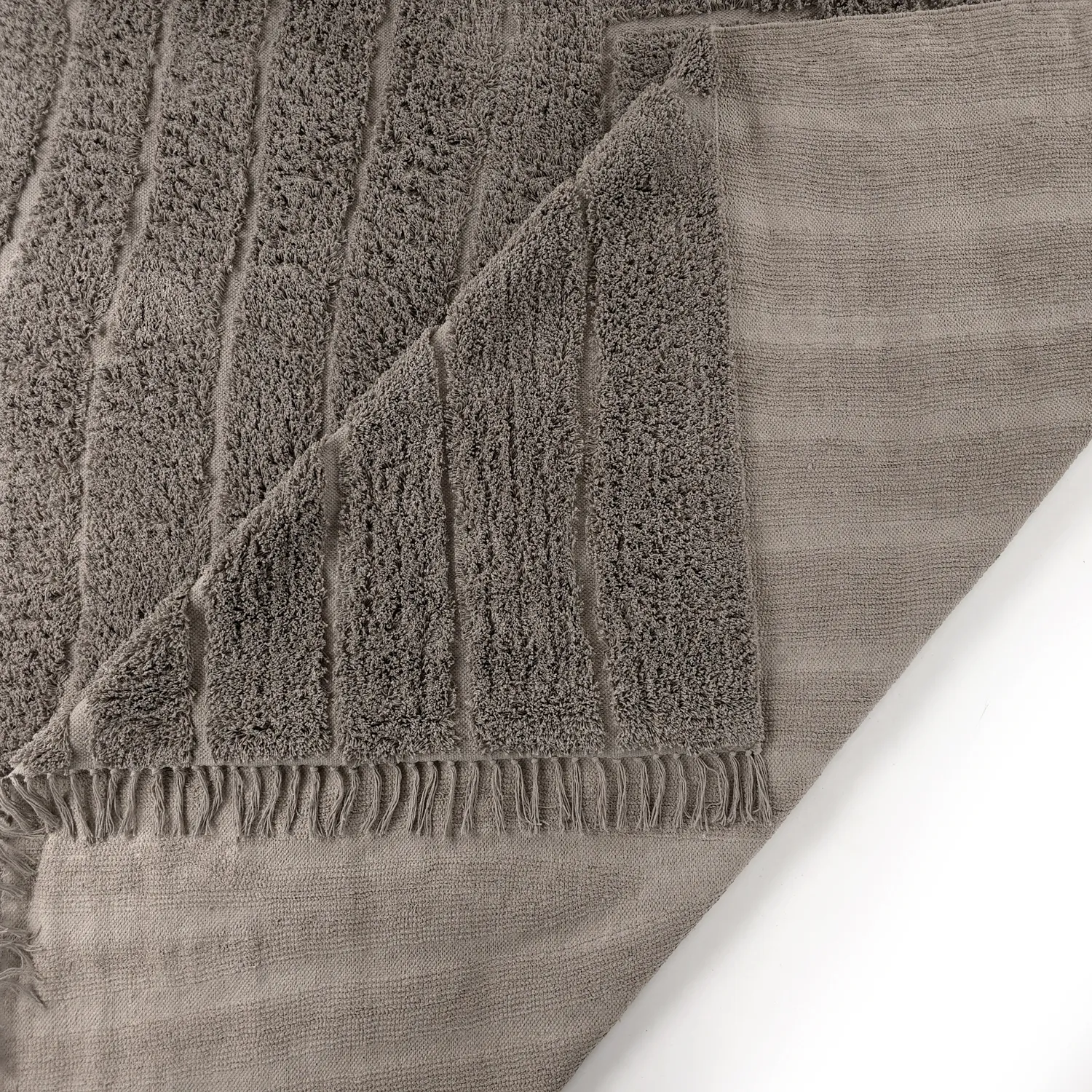 Tappeto A Pelo Lungo - Farley Natural Cotton Shaggy (tortora)