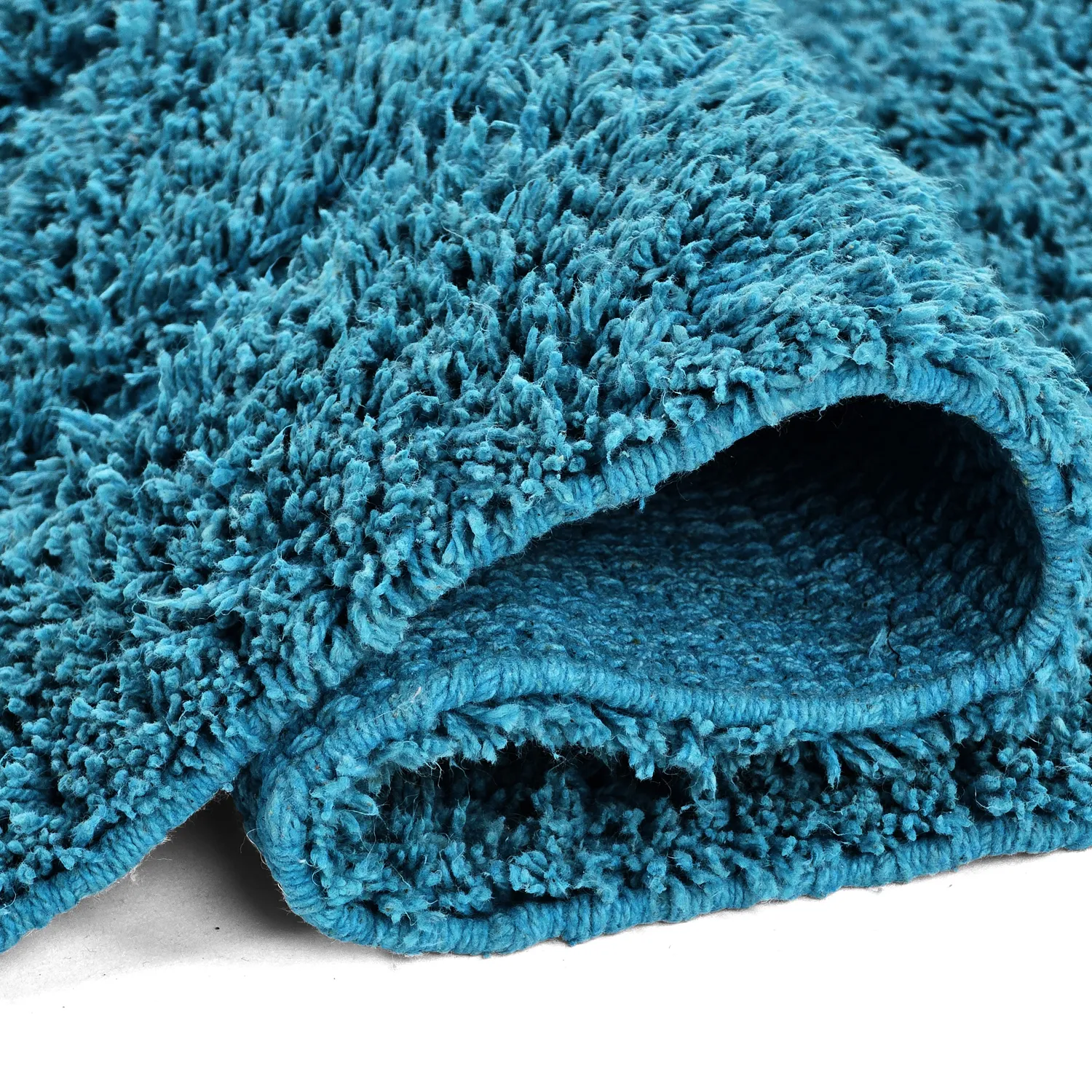 Tappeto A Pelo Lungo - Farley Natural Cotton Shaggy (turchese)