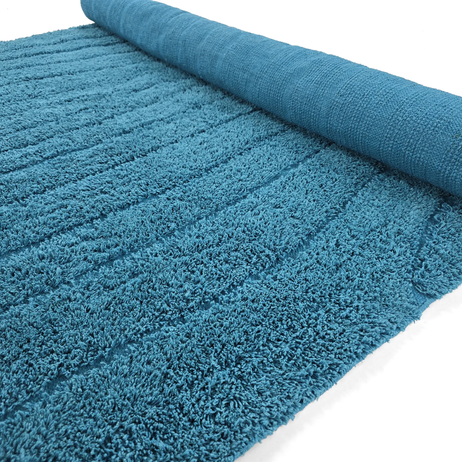 Tappeto A Pelo Lungo - Farley Natural Cotton Shaggy (turchese)