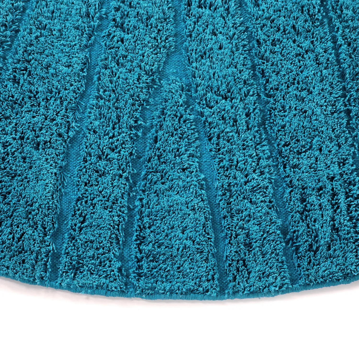 Tappeti rotondi - Farley Natural Cotton Shaggy (turchese)