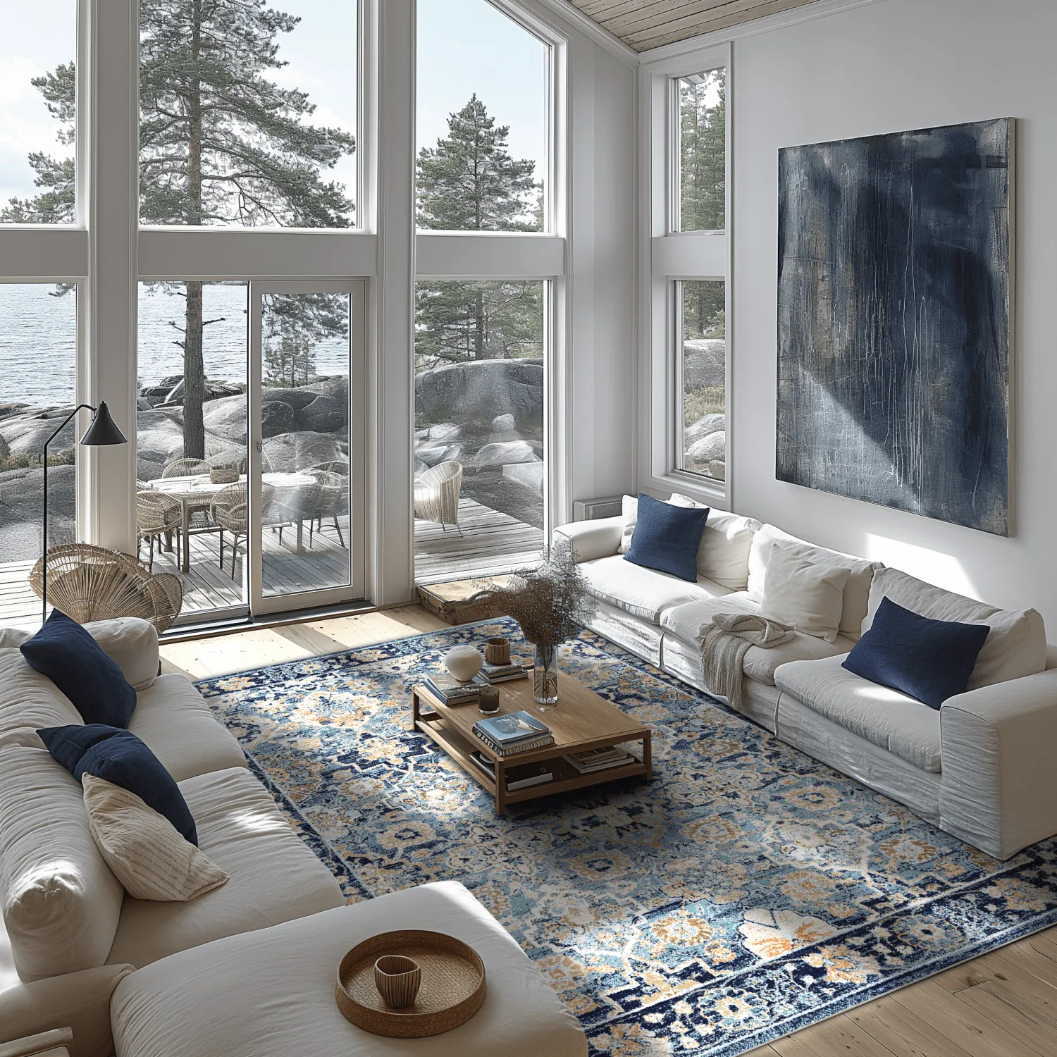Tappeto Wilton - Fernana (blu/multi)