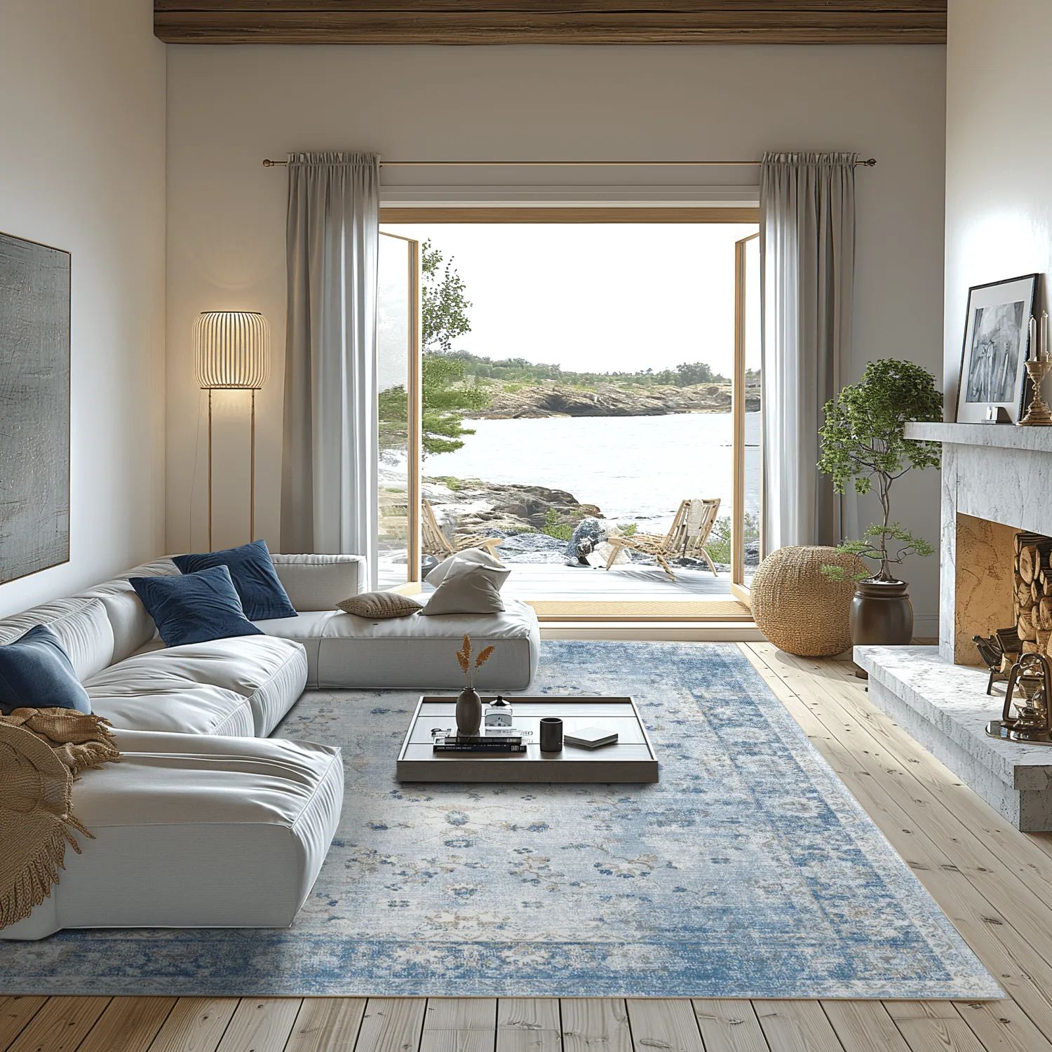 Tappeto Wilton - Gombalia (azzurro)