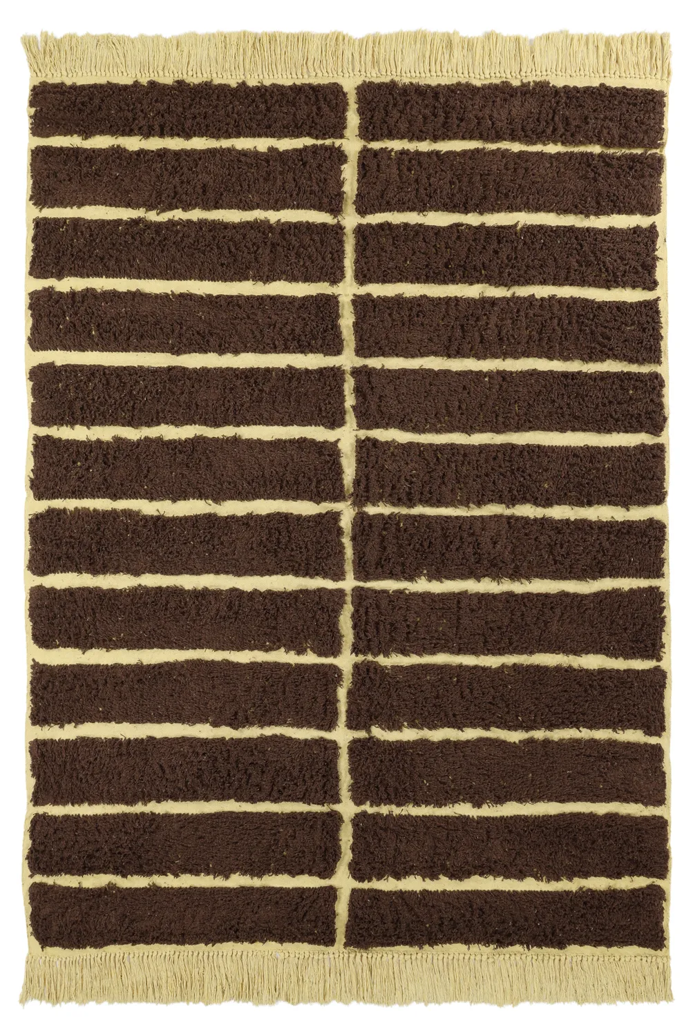 Tappeto A Pelo Lungo - Ikara Natural Cotton Shaggy (marrone)