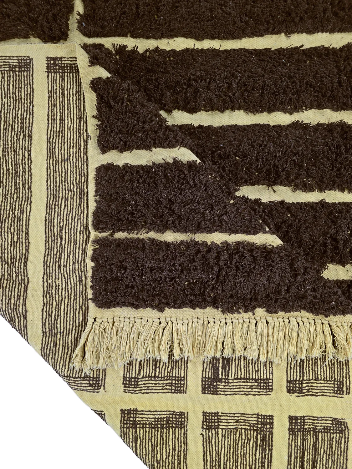 Tappeto A Pelo Lungo - Ikara Natural Cotton Shaggy (marrone)