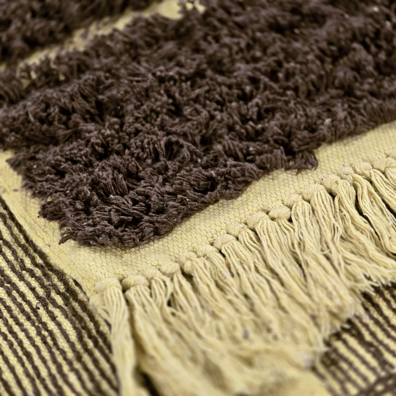 Tappeto A Pelo Lungo - Ikara Natural Cotton Shaggy (marrone)