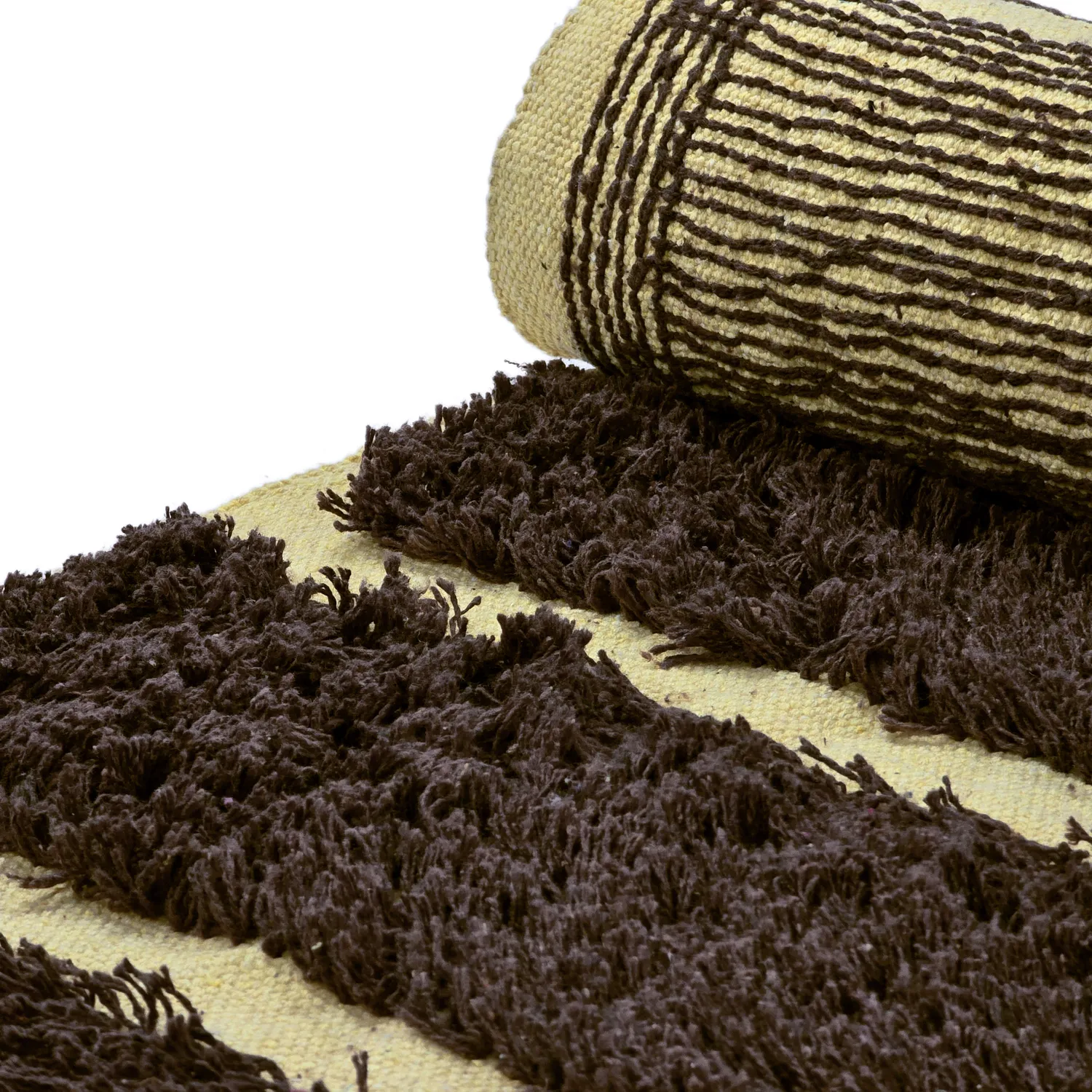 Tappeto A Pelo Lungo - Ikara Natural Cotton Shaggy (marrone)