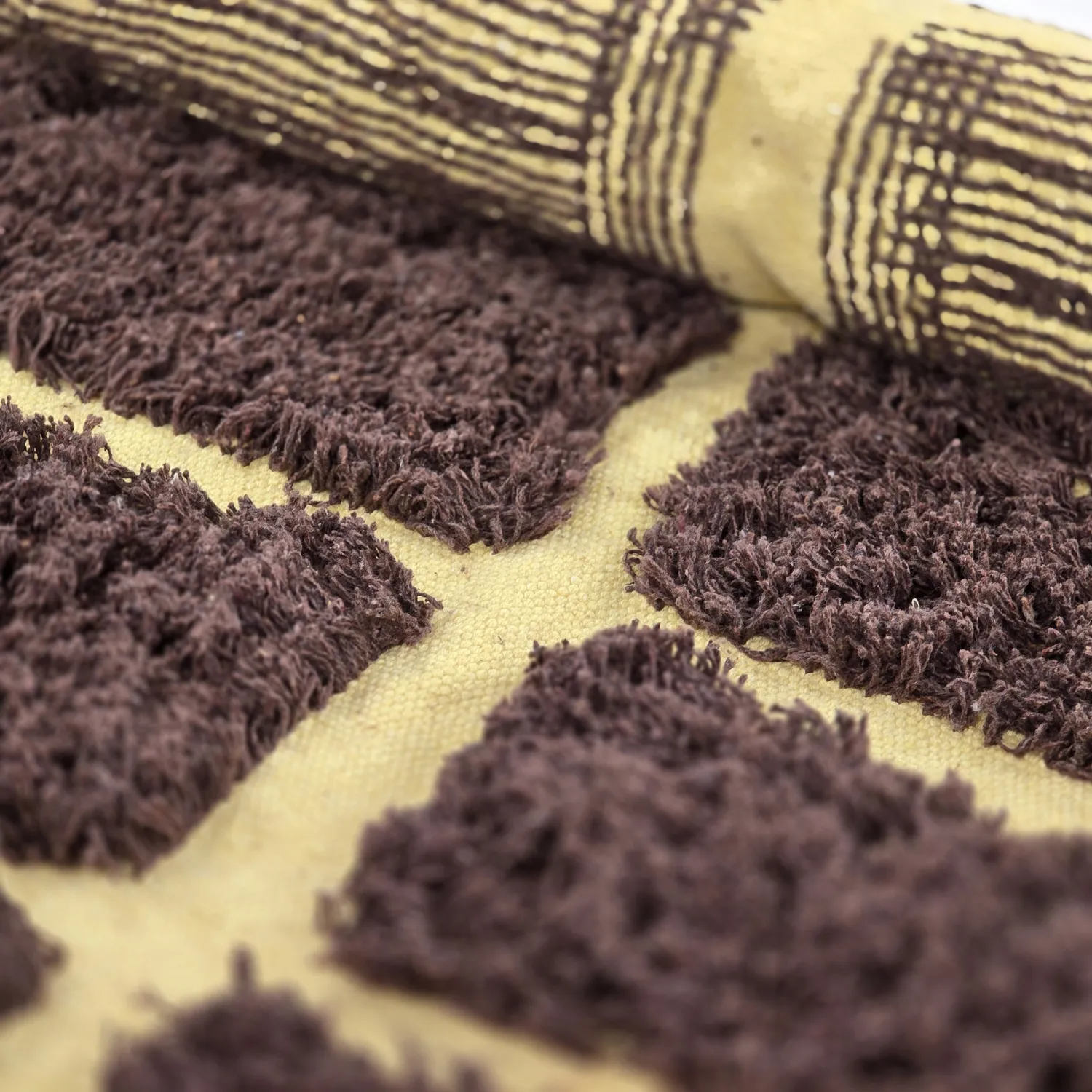 Tappeto rotondo - Ikara Natural Cotton Shaggy (marrone)