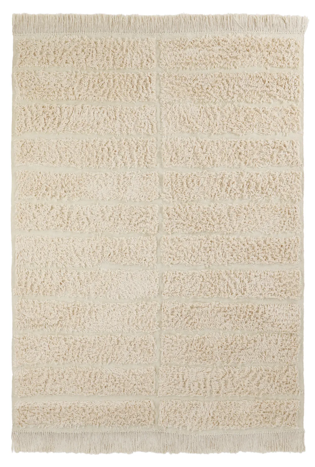Tappeto A Pelo Lungo - Ikara Natural Cotton Shaggy (crema)