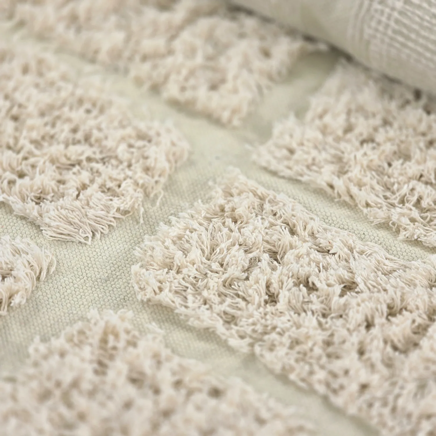 Tappeto rotondo - Ikara Natural Cotton Shaggy (crema)