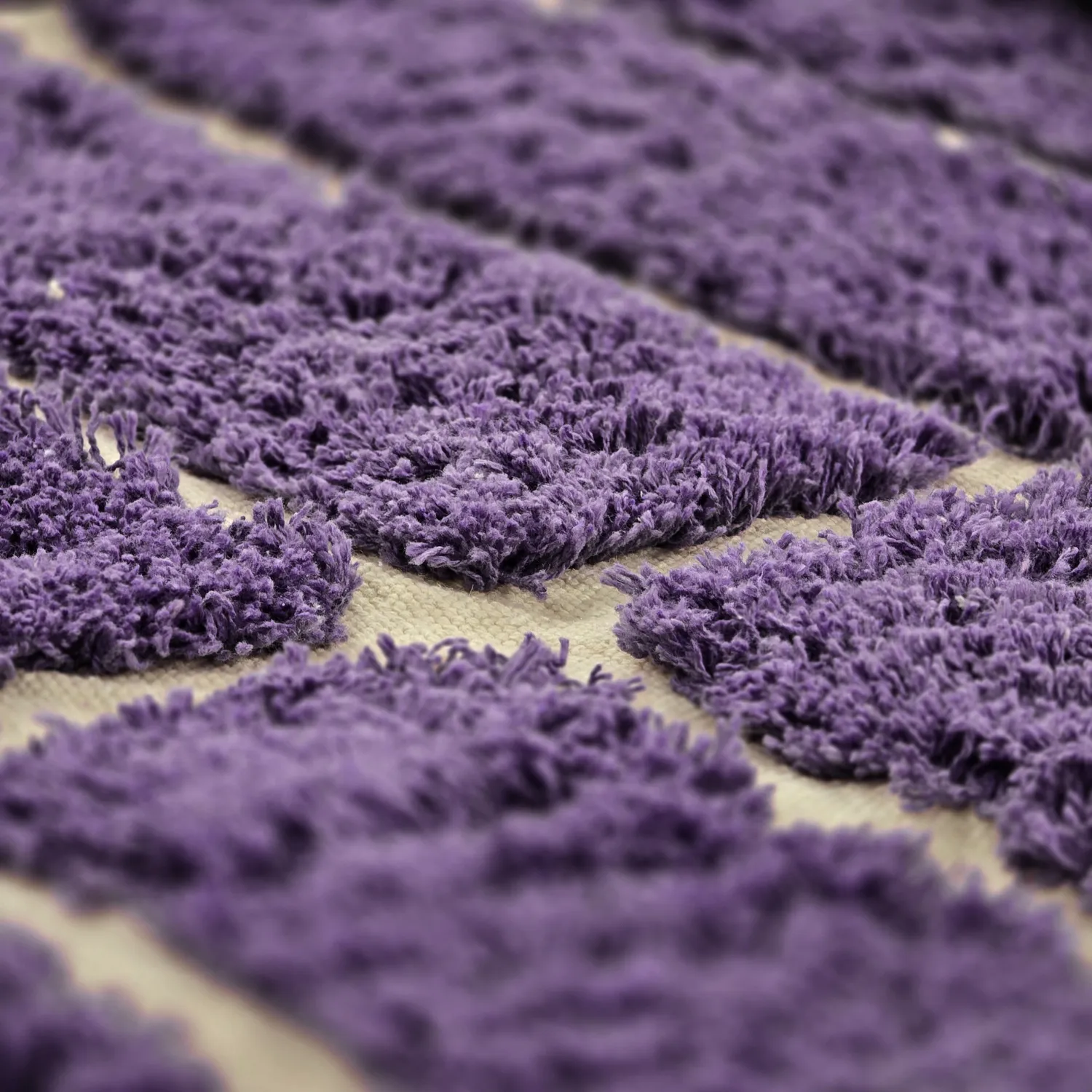 Tappeto rotondo - Ikara Natural Cotton Shaggy (viola)