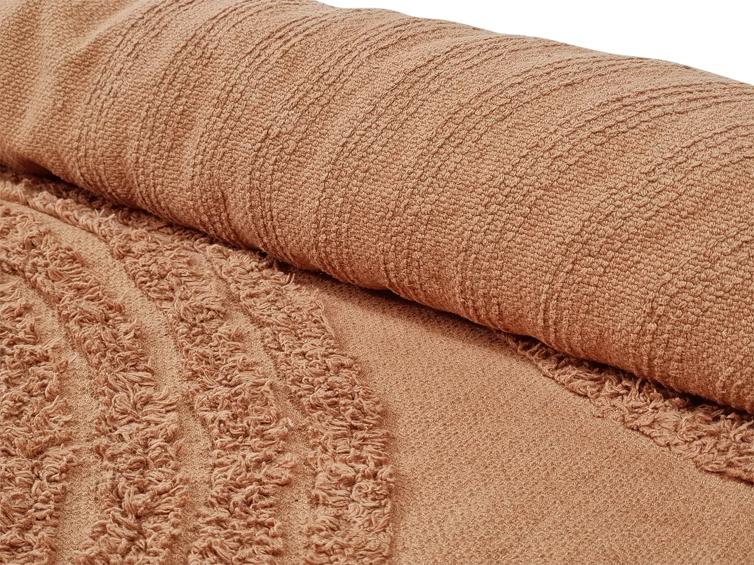 Tappeto A Pelo Lungo - Jovie Natural Cotton Shaggy (terracotta)