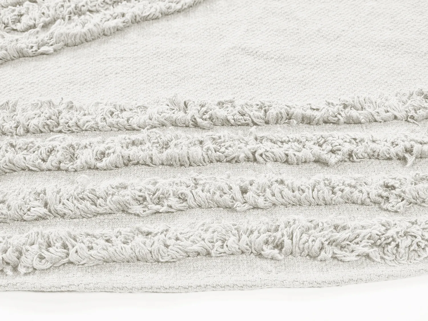 Tappeti rotondi - Jovie Natural Cotton Shaggy (offwhite)