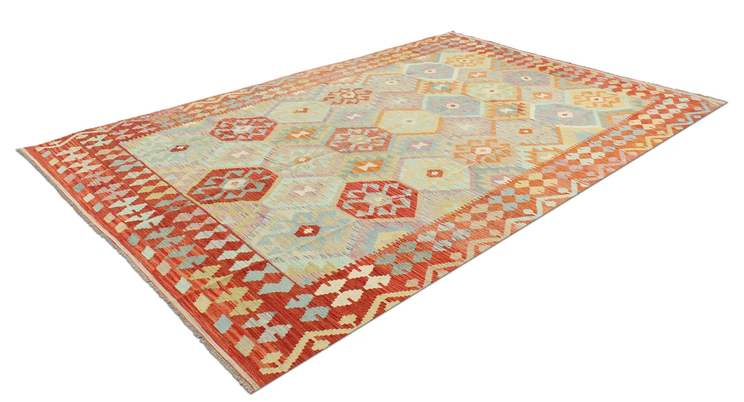 Tappeto kilim orientale 298 x 192 cm