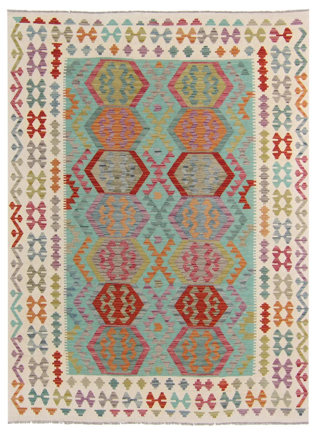 Tappeto kilim orientale 231 x 176 cm