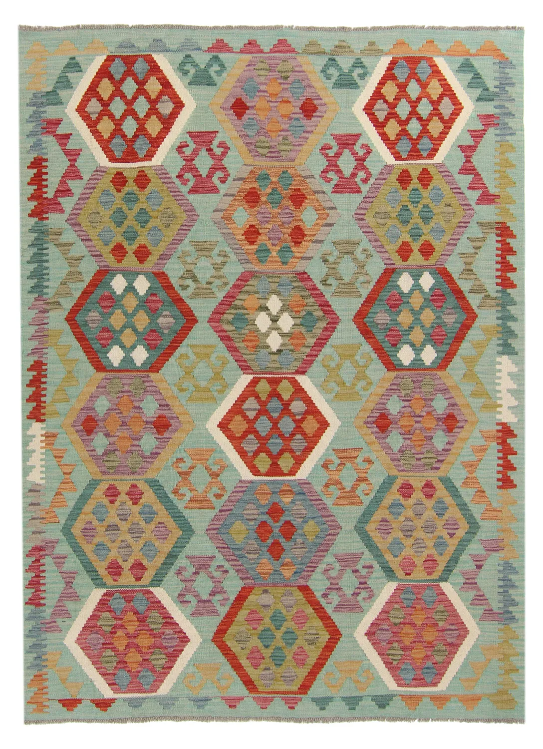 Tappeto kilim orientale 199 x 146 cm