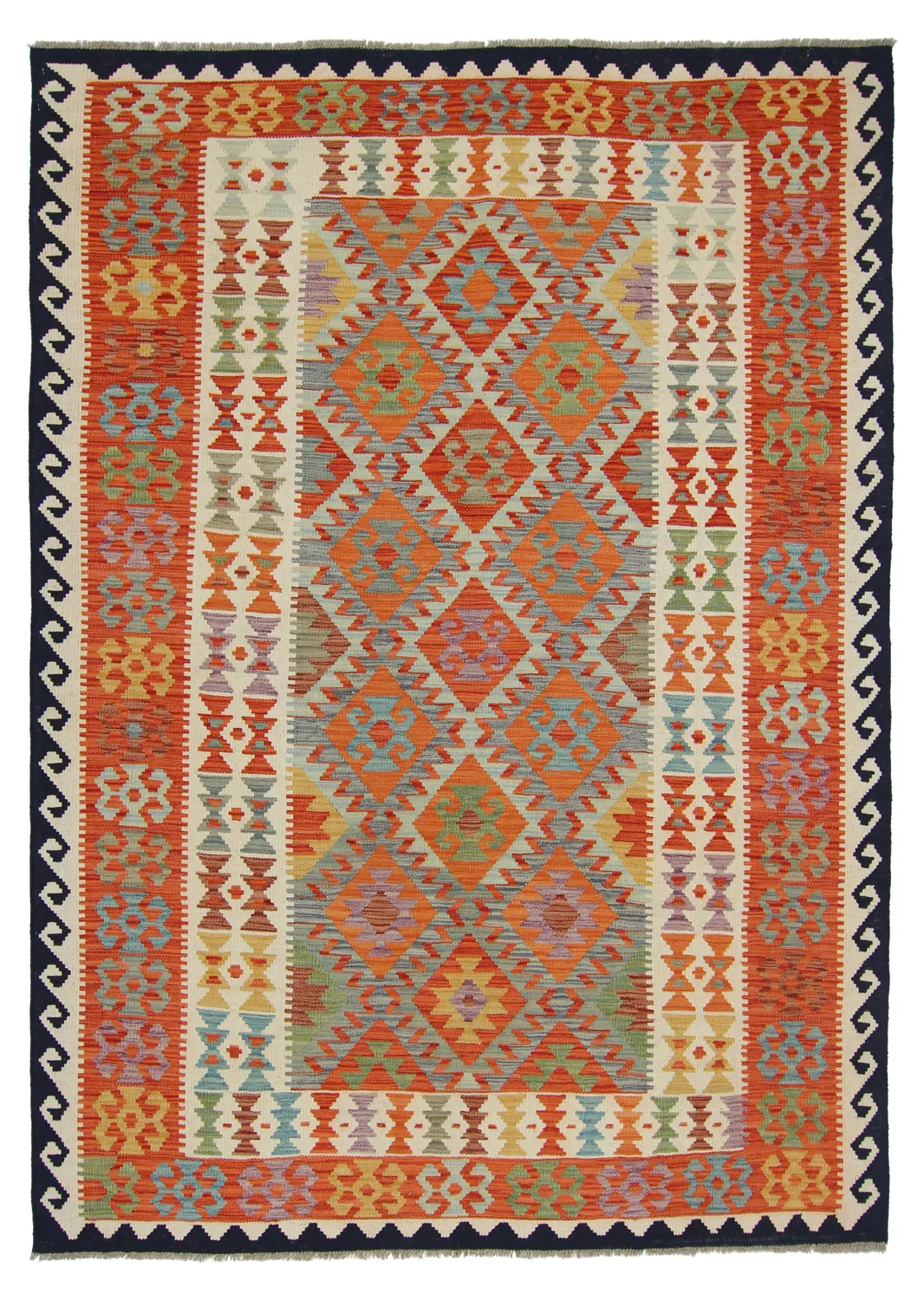 Tappeto kilim orientale 247 x 177 cm