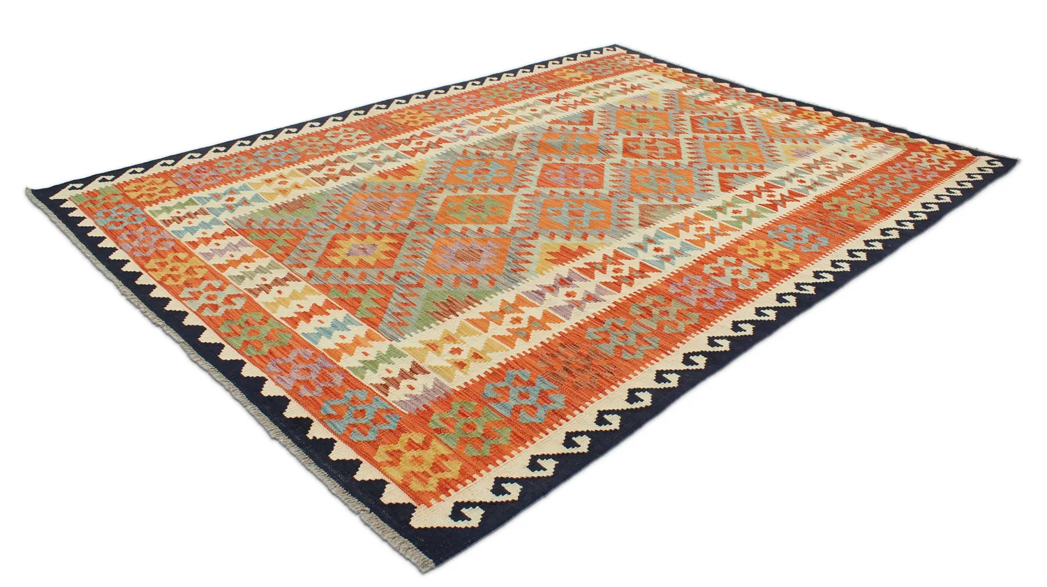 Tappeto kilim orientale 247 x 177 cm