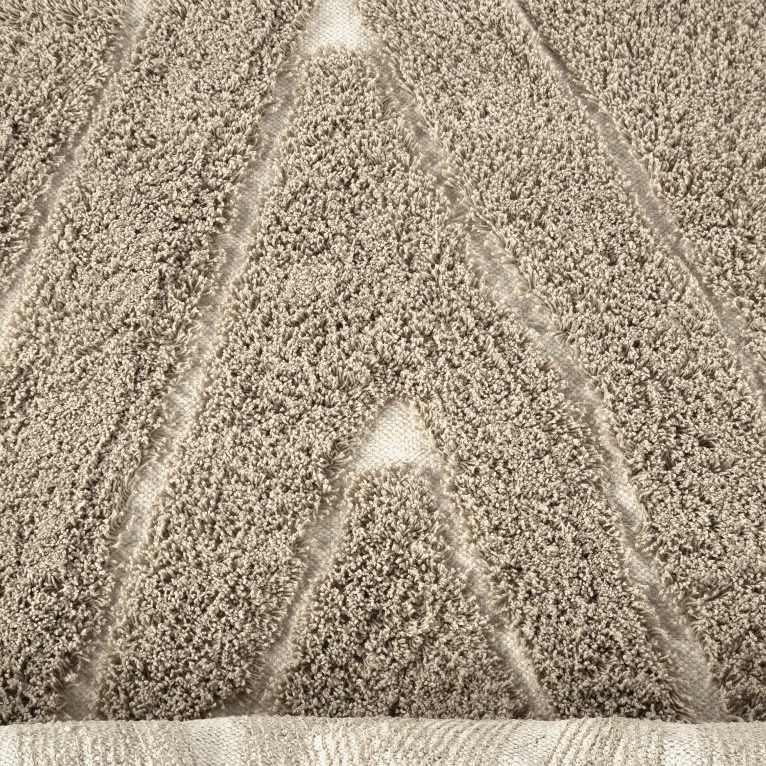 Tappeto A Pelo Lungo - Kindon Natural Cotton Shaggy (beige/bianco)