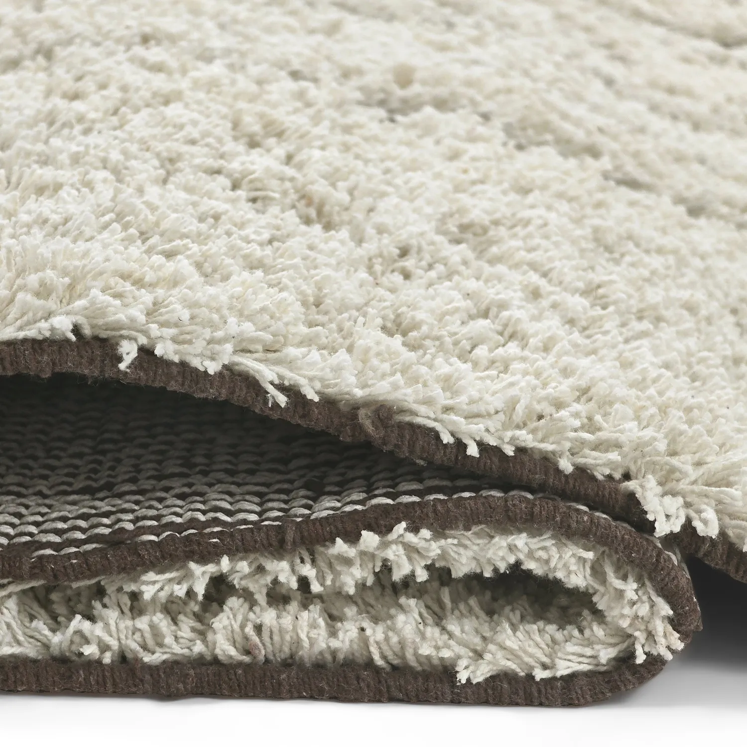 Tappeto A Pelo Lungo - Kindon Natural Cotton Shaggy (bianco sporco/marrone)